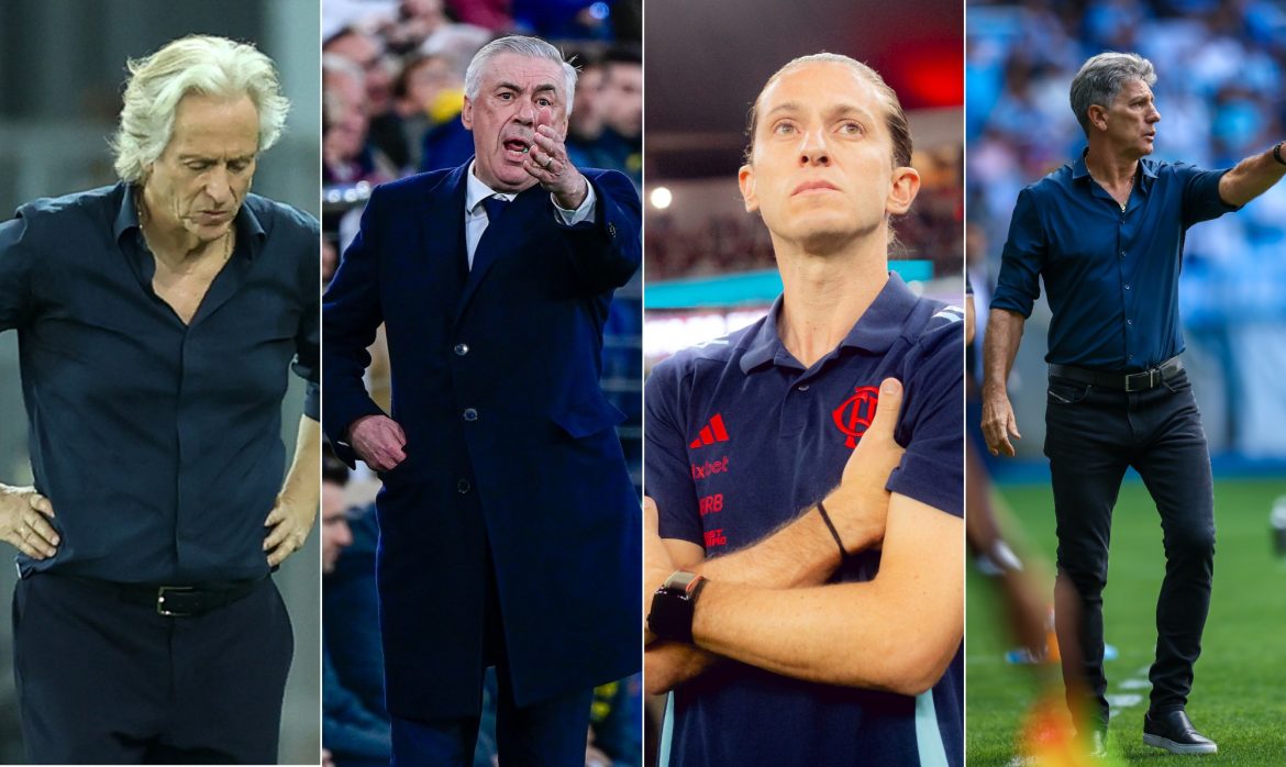 Jorge Jesus, Filipe Luís, Ancelotti? Veja possíveis nomes para seleção brasileira caso Dorival Júnior seja demitido
