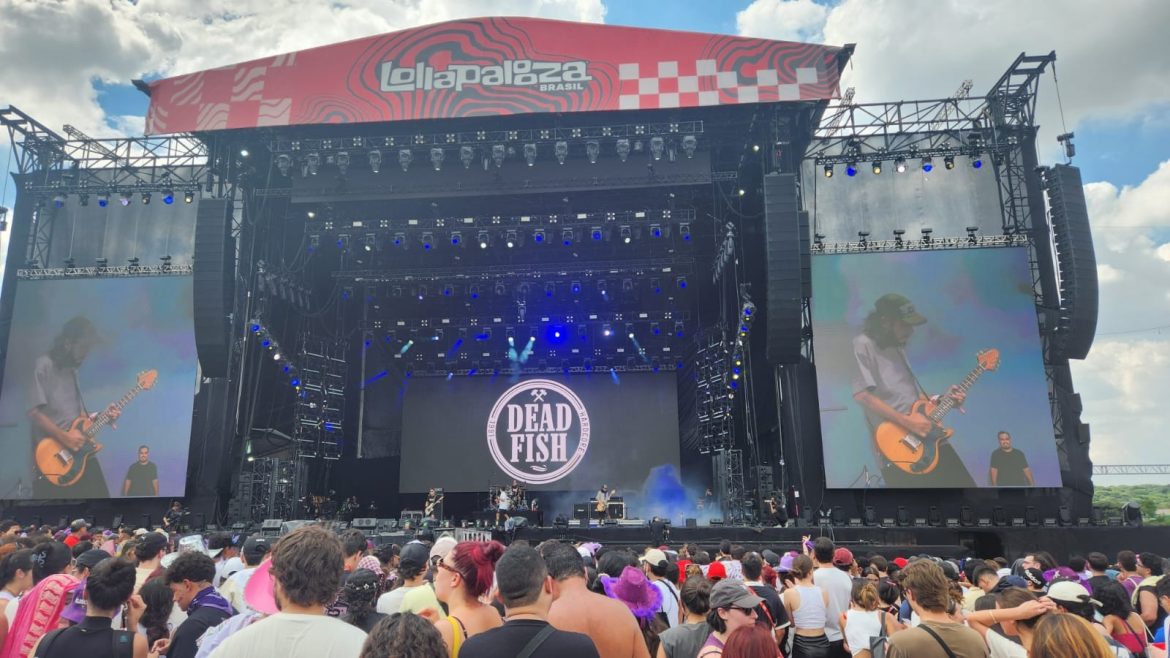 Lollapalooza começa com show de Dead Fish e disputa por grade para ver Olivia Rodrigo