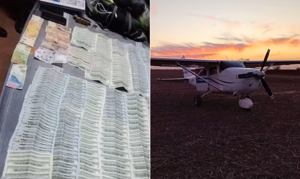 Avião pousa em campo na Argentina, e tripulantes são presos com milhares de dólares