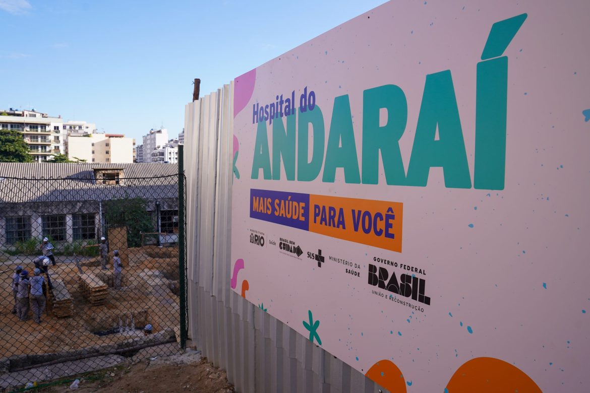 Hospital do Andaraí, em reforma, deve triplicar número de leitos até 2026