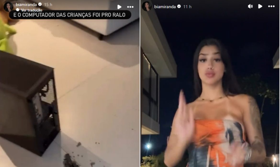 Investigada pela polícia, a influencer Bia Miranda mostra casa após busca e apreensão e faz dancinha em seguida